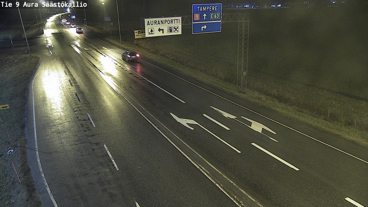 Weather Camera Image Väg 9 Aura, Säästökallio, Aura, Varsinais-Suomi