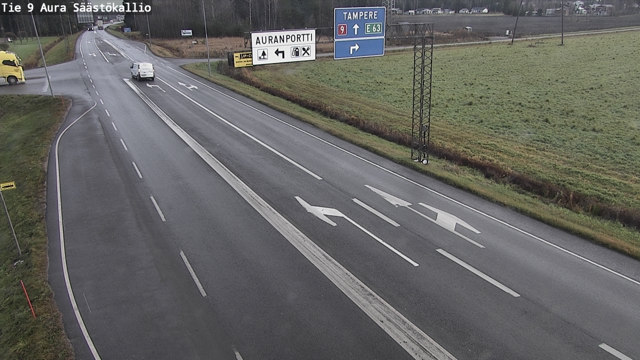 Kelikamerat Kuva Tie 9 Aura, Säästökallio, Aura, Varsinais-Suomi