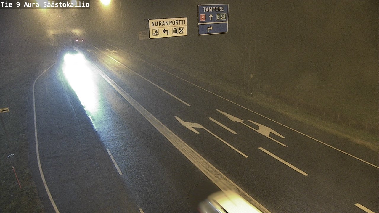 Kelikamerat Kuva Tie 9 Aura, Säästökallio, Aura, Varsinais-Suomi