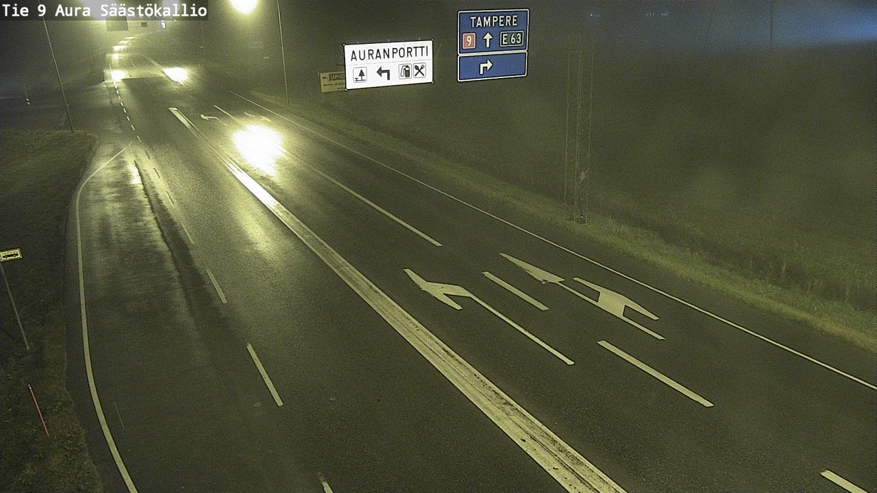 Kelikamerat Kuva Tie 9 Aura, Säästökallio, Aura, Varsinais-Suomi