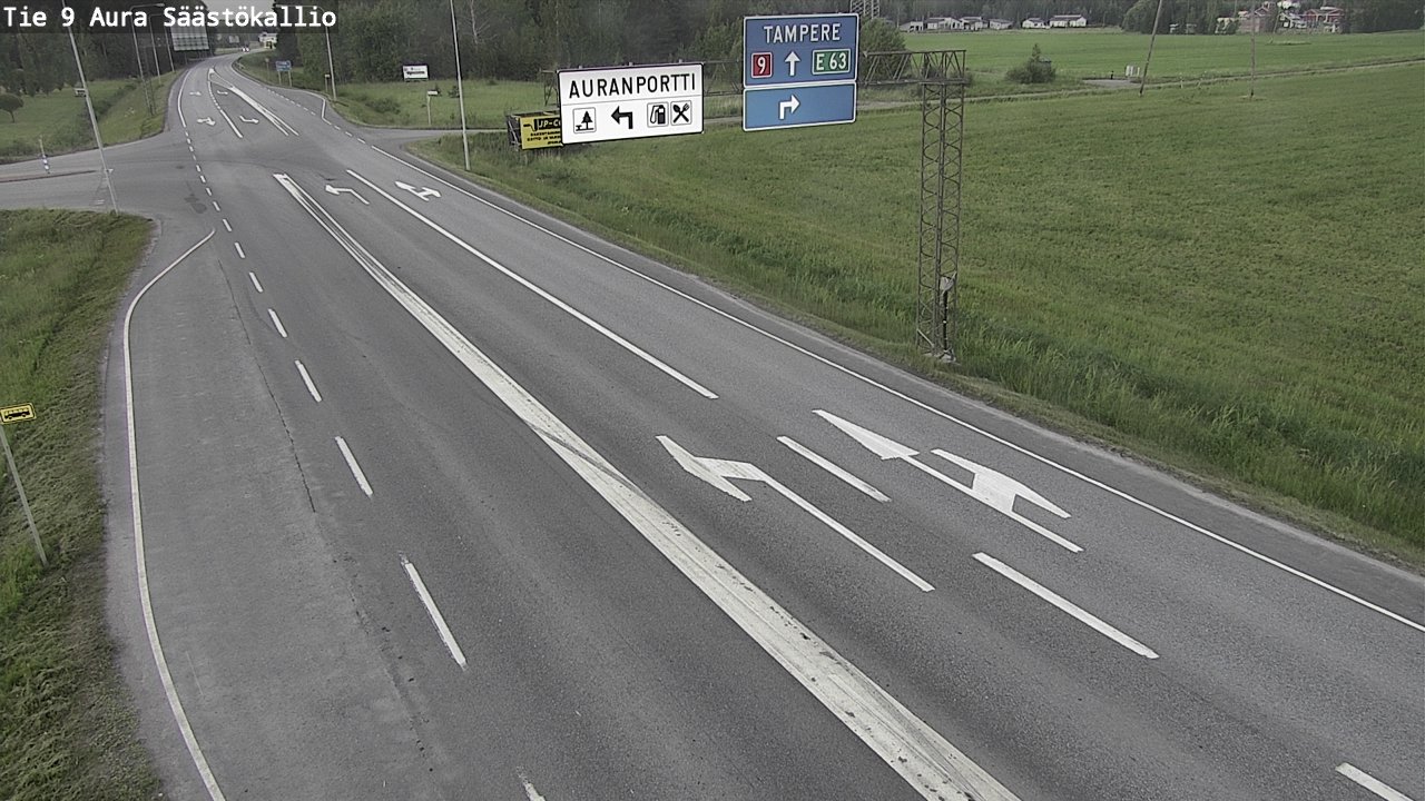 Kelikamerat Kuva Tie 9 Aura, Säästökallio, Aura, Varsinais-Suomi