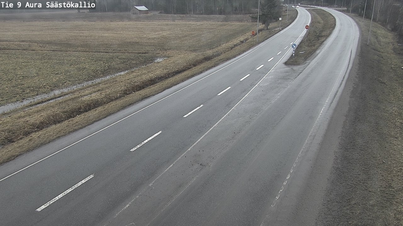 Weather Camera Image Väg 9 Aura, Säästökallio, Aura, Varsinais-Suomi