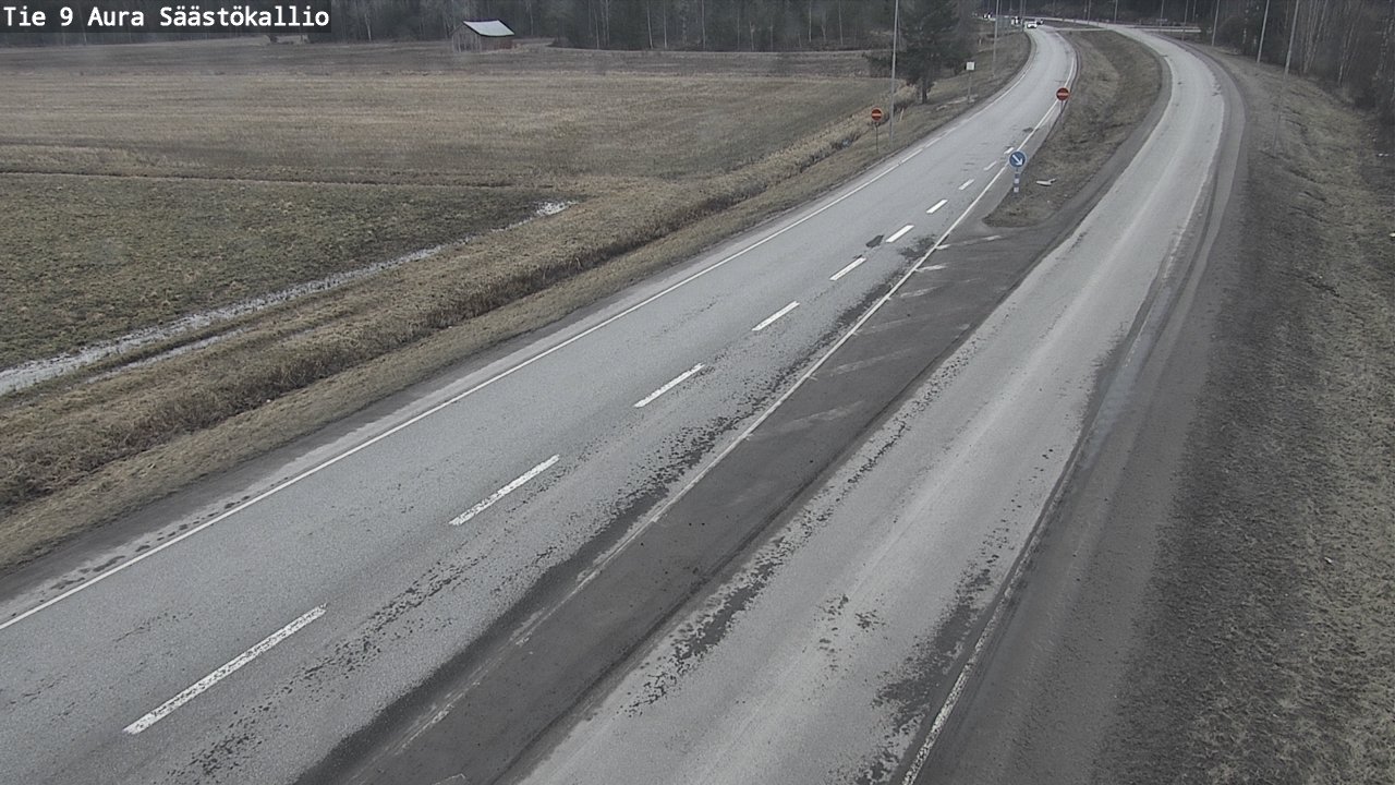 Weather Camera Image Väg 9 Aura, Säästökallio, Aura, Varsinais-Suomi
