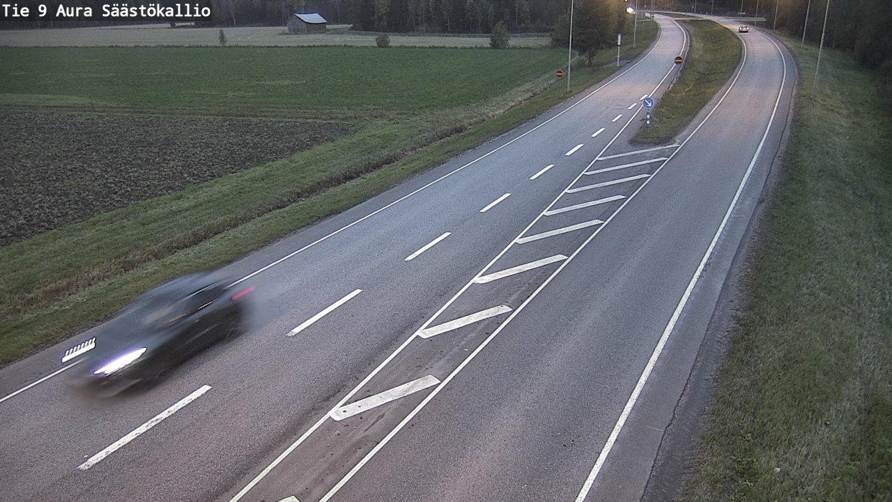 Weather Camera Image Road 9 Aura, Säästökallio, Aura, Varsinais-Suomi