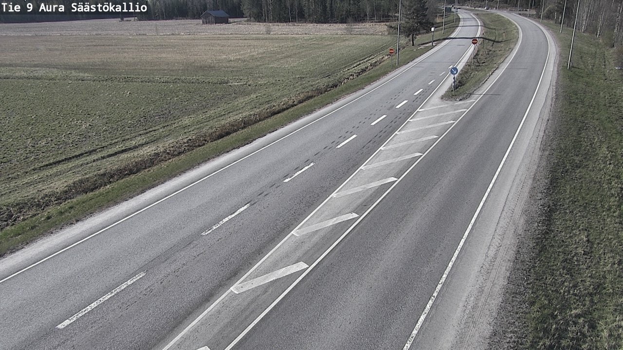 Weather Camera Image Road 9 Aura, Säästökallio, Aura, Varsinais-Suomi
