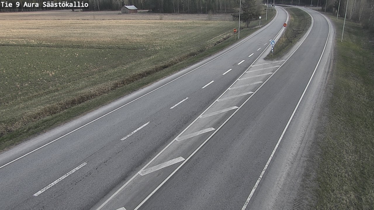 Weather Camera Image Väg 9 Aura, Säästökallio, Aura, Varsinais-Suomi