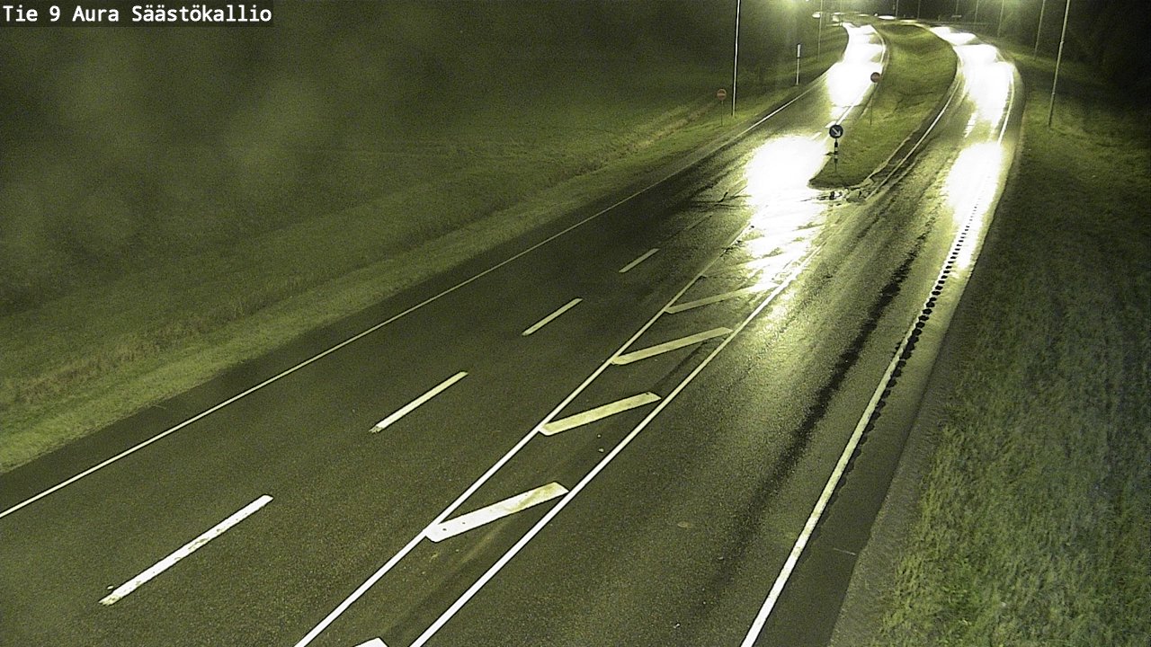 Weather Camera Image Road 9 Aura, Säästökallio, Aura, Varsinais-Suomi