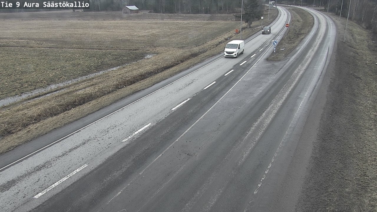 Weather Camera Image Väg 9 Aura, Säästökallio, Aura, Varsinais-Suomi