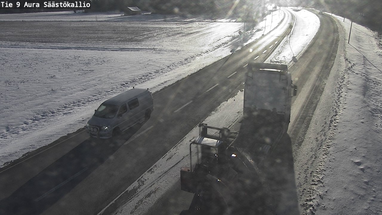 Kelikamerat Kuva Tie 9 Aura, Säästökallio, Aura, Varsinais-Suomi