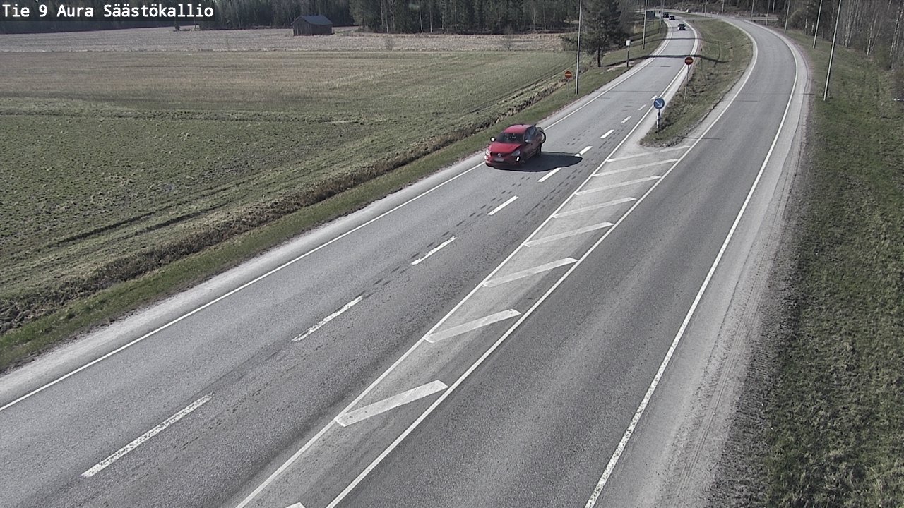 Weather Camera Image Road 9 Aura, Säästökallio, Aura, Varsinais-Suomi