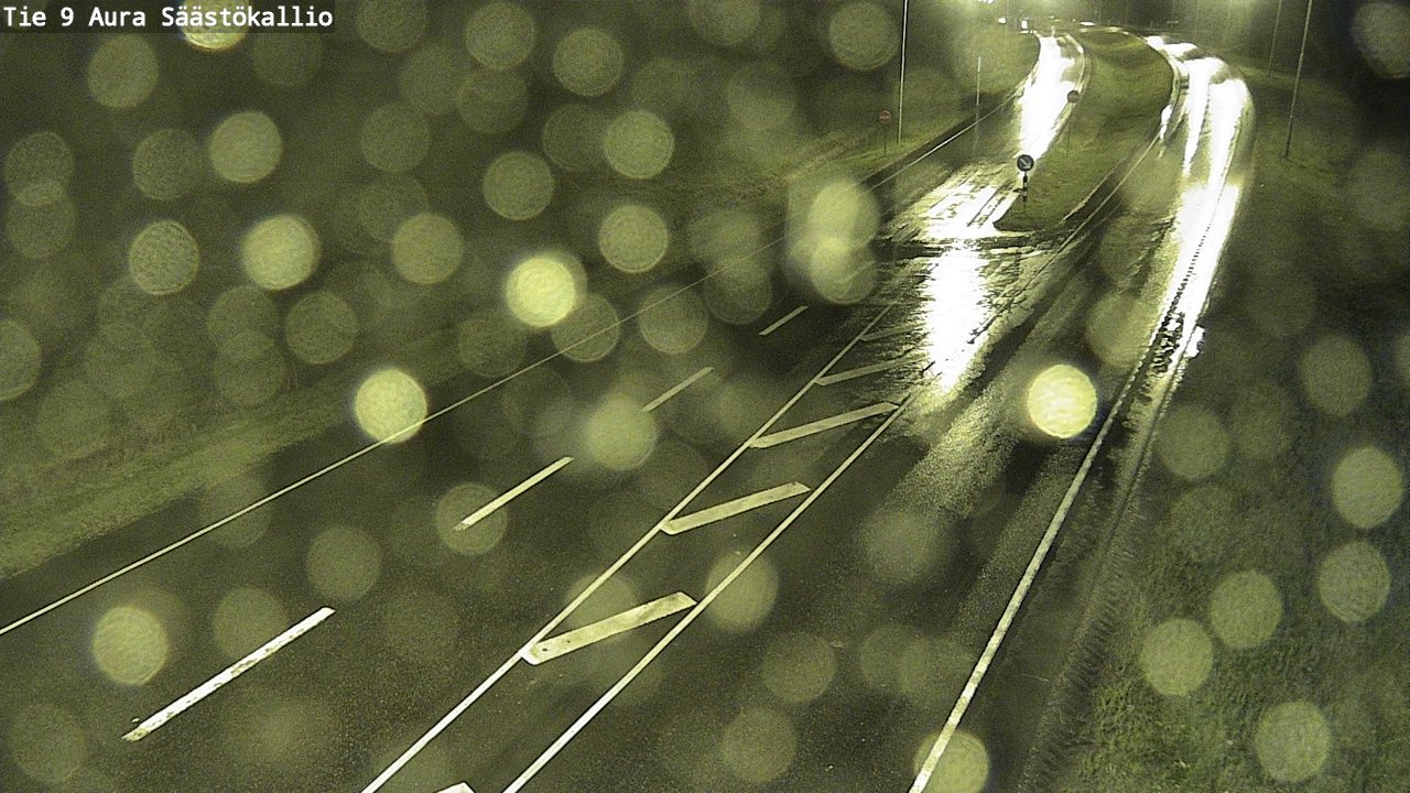 Weather Camera Image Road 9 Aura, Säästökallio, Aura, Varsinais-Suomi