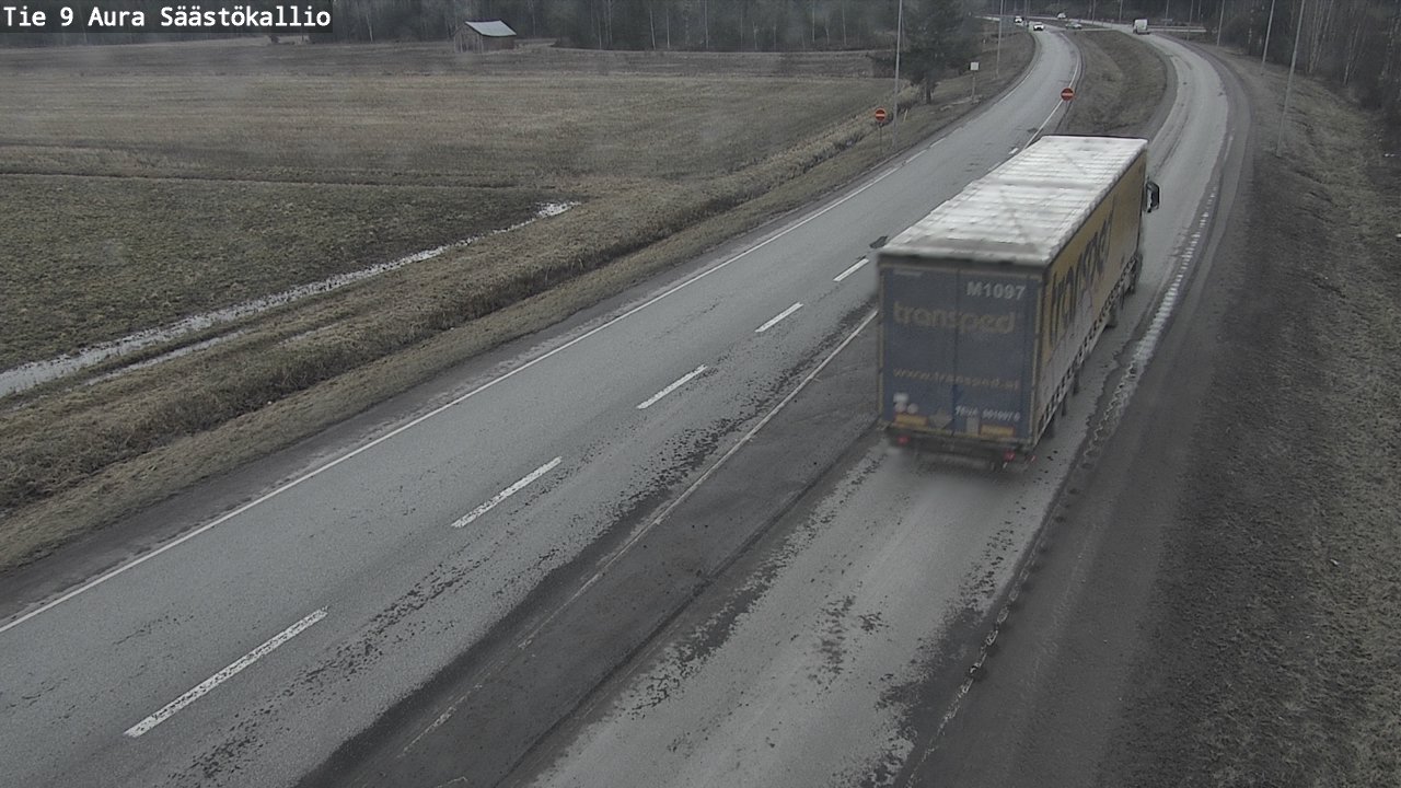 Weather Camera Image Väg 9 Aura, Säästökallio, Aura, Varsinais-Suomi