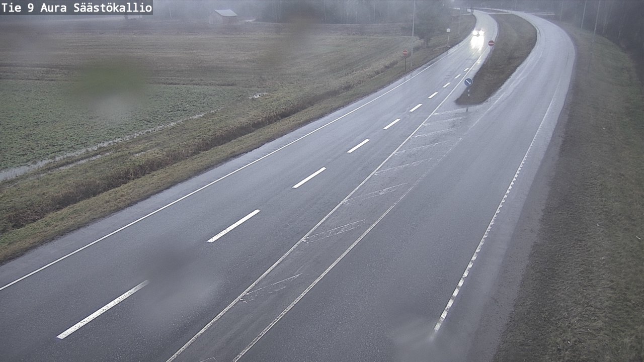 Weather Camera Image Road 9 Aura, Säästökallio, Aura, Varsinais-Suomi