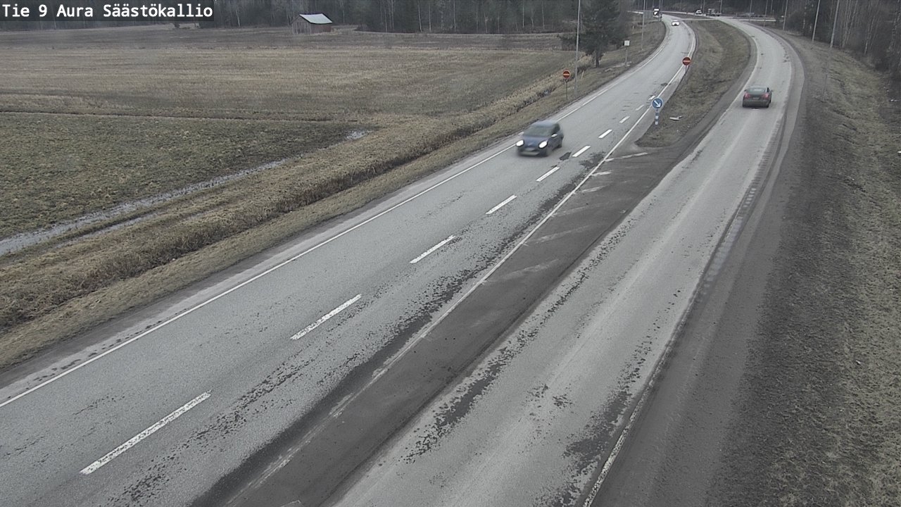Weather Camera Image Road 9 Aura, Säästökallio, Aura, Varsinais-Suomi