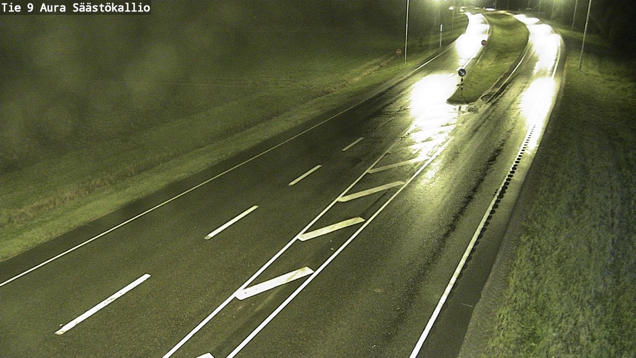 Weather Camera Image Road 9 Aura, Säästökallio, Aura, Varsinais-Suomi