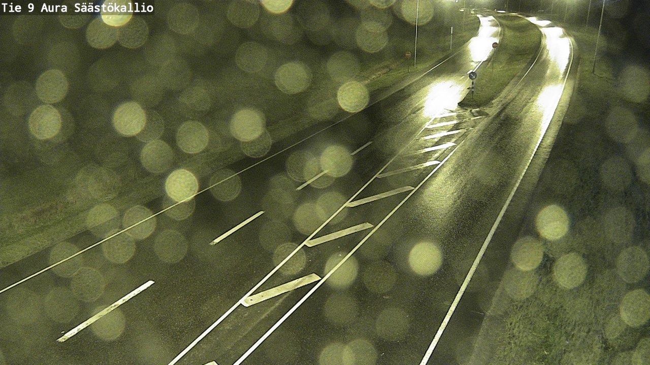 Weather Camera Image Road 9 Aura, Säästökallio, Aura, Varsinais-Suomi