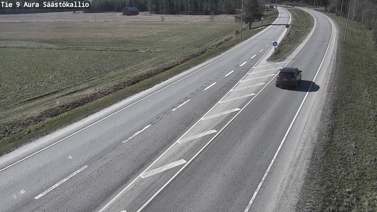 Weather Camera Image Road 9 Aura, Säästökallio, Aura, Varsinais-Suomi