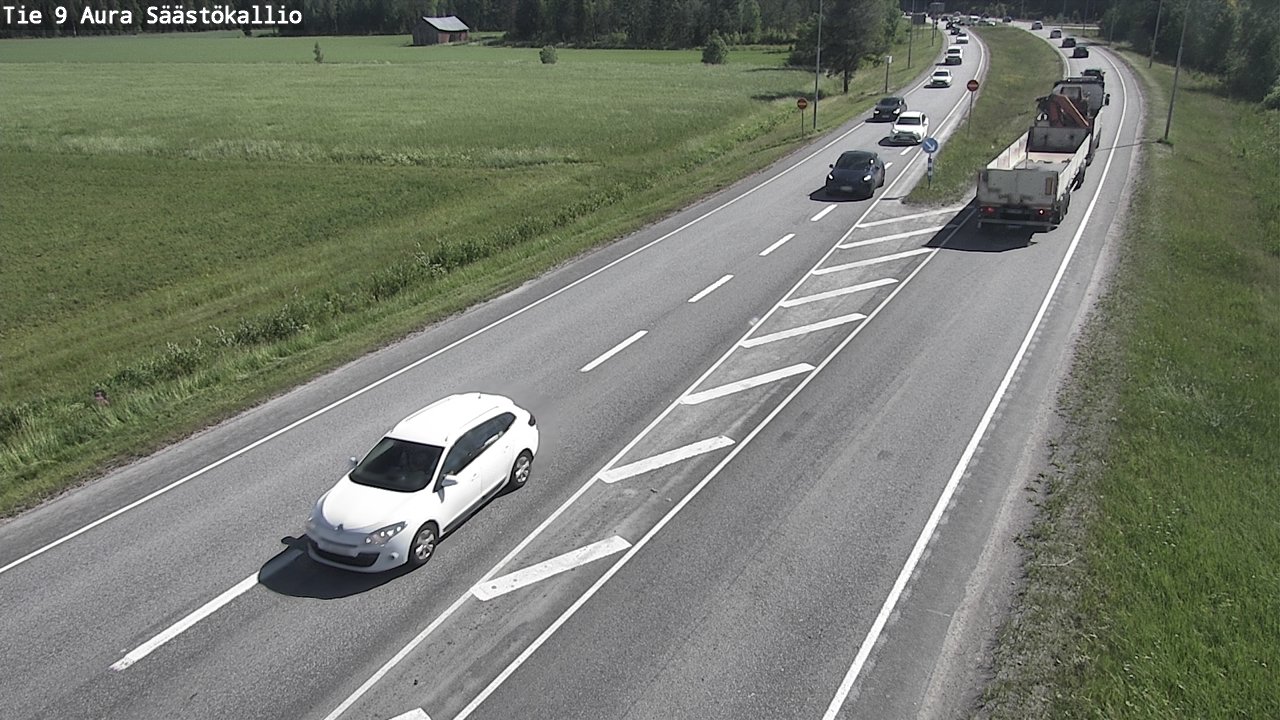 Weather Camera Image Väg 9 Aura, Säästökallio, Aura, Varsinais-Suomi