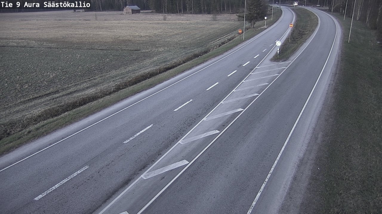 Weather Camera Image Road 9 Aura, Säästökallio, Aura, Varsinais-Suomi