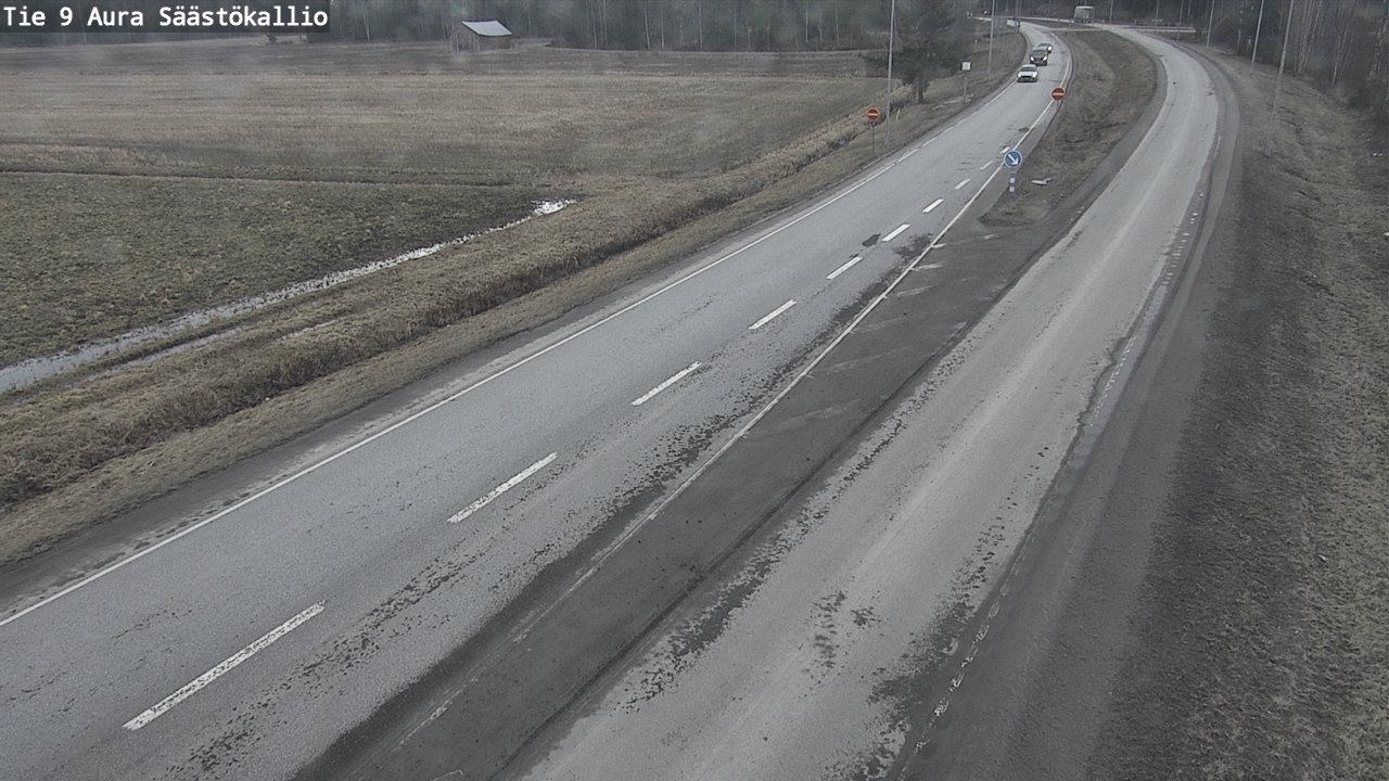 Weather Camera Image Väg 9 Aura, Säästökallio, Aura, Varsinais-Suomi