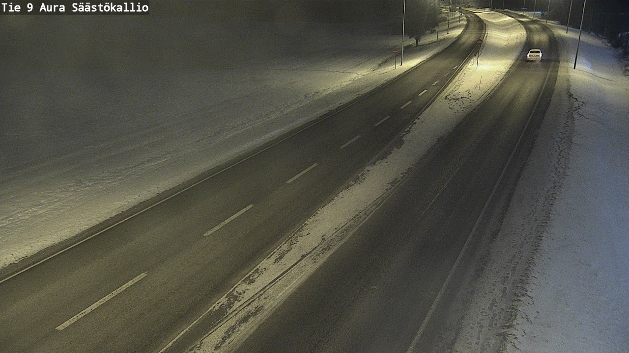 Weather Camera Image Road 9 Aura, Säästökallio, Aura, Varsinais-Suomi