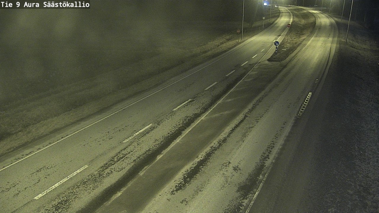 Weather Camera Image Road 9 Aura, Säästökallio, Aura, Varsinais-Suomi