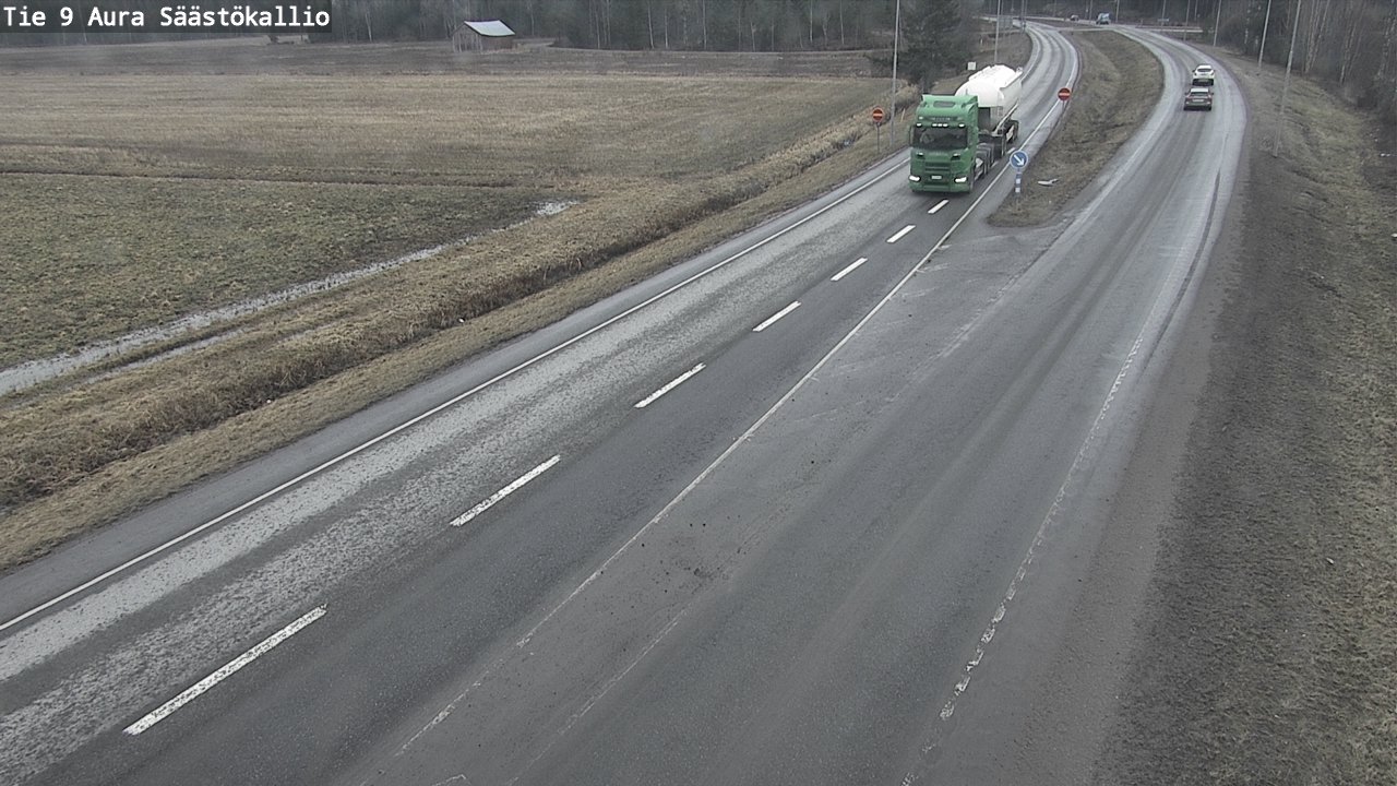 Weather Camera Image Väg 9 Aura, Säästökallio, Aura, Varsinais-Suomi