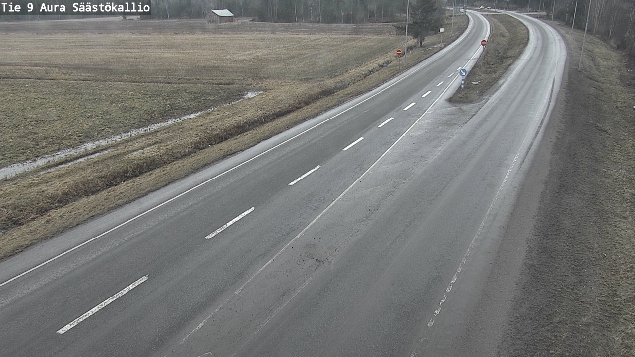 Weather Camera Image Väg 9 Aura, Säästökallio, Aura, Varsinais-Suomi