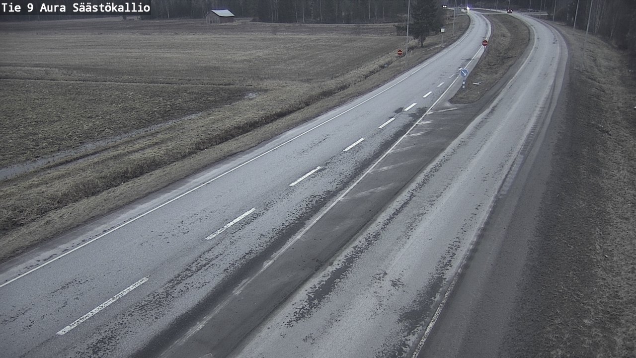 Weather Camera Image Road 9 Aura, Säästökallio, Aura, Varsinais-Suomi