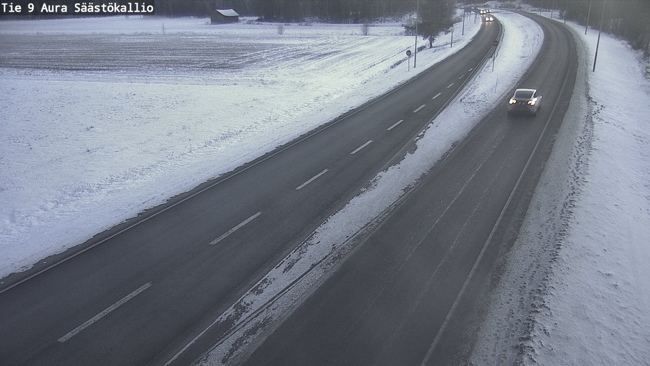 Weather Camera Image Road 9 Aura, Säästökallio, Aura, Varsinais-Suomi
