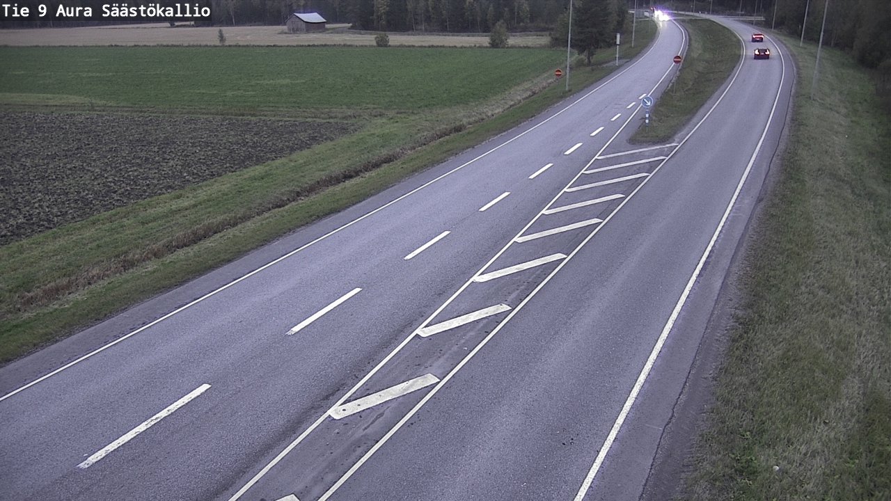 Weather Camera Image Road 9 Aura, Säästökallio, Aura, Varsinais-Suomi