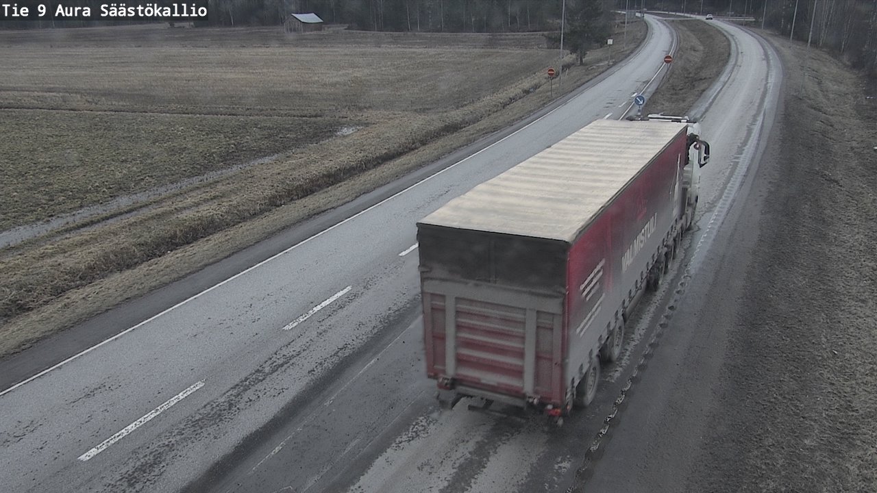 Weather Camera Image Väg 9 Aura, Säästökallio, Aura, Varsinais-Suomi
