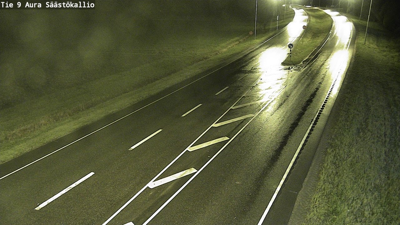 Weather Camera Image Road 9 Aura, Säästökallio, Aura, Varsinais-Suomi