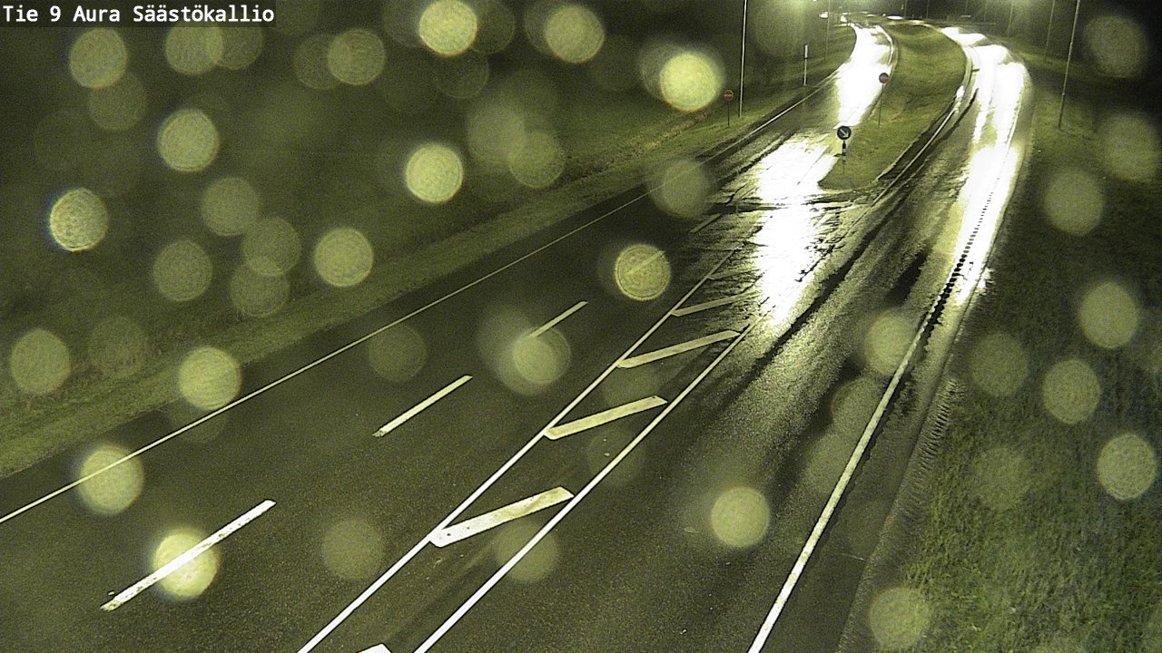 Weather Camera Image Road 9 Aura, Säästökallio, Aura, Varsinais-Suomi