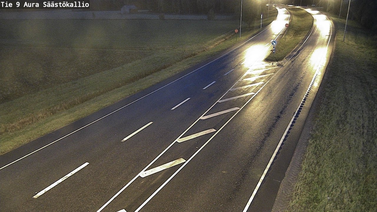 Weather Camera Image Road 9 Aura, Säästökallio, Aura, Varsinais-Suomi