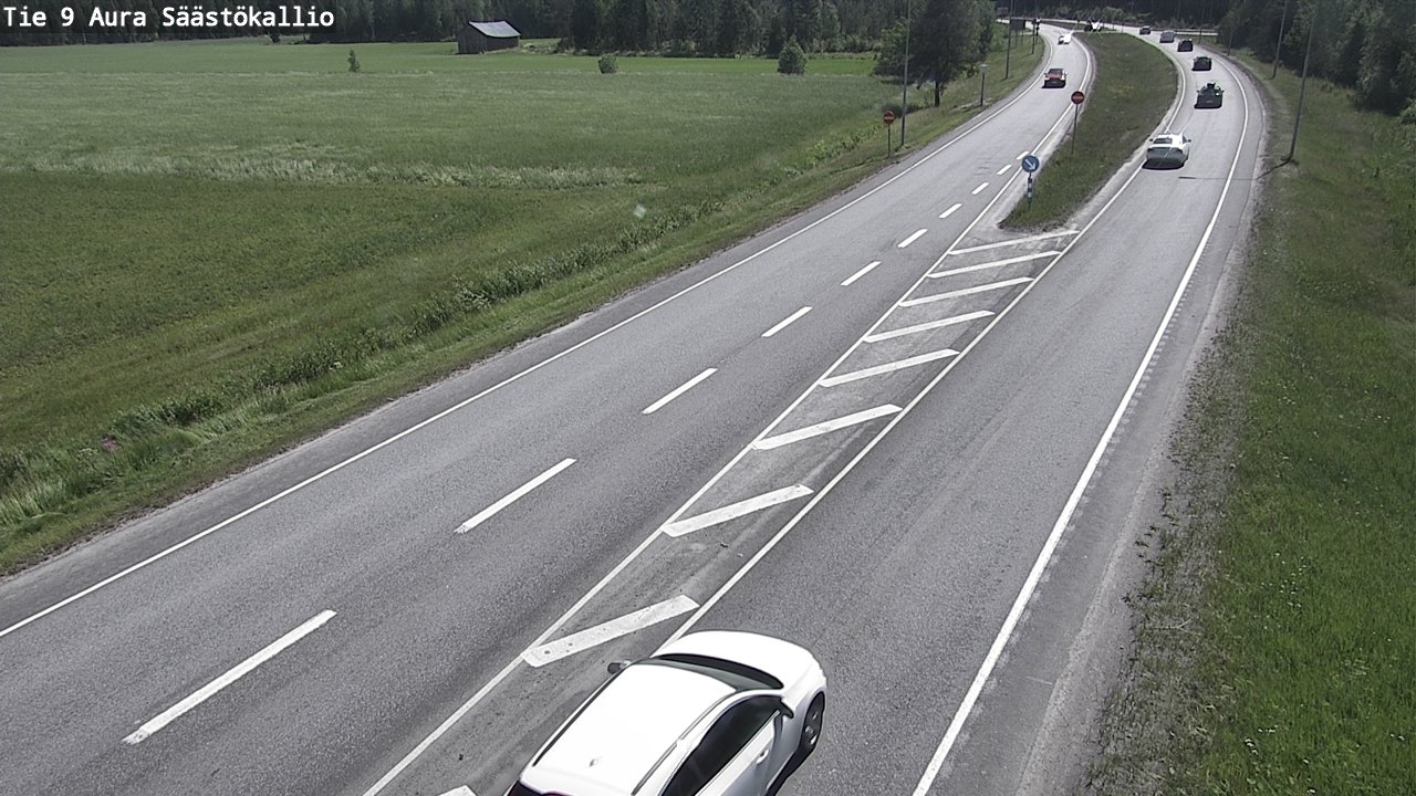 Weather Camera Image Väg 9 Aura, Säästökallio, Aura, Varsinais-Suomi