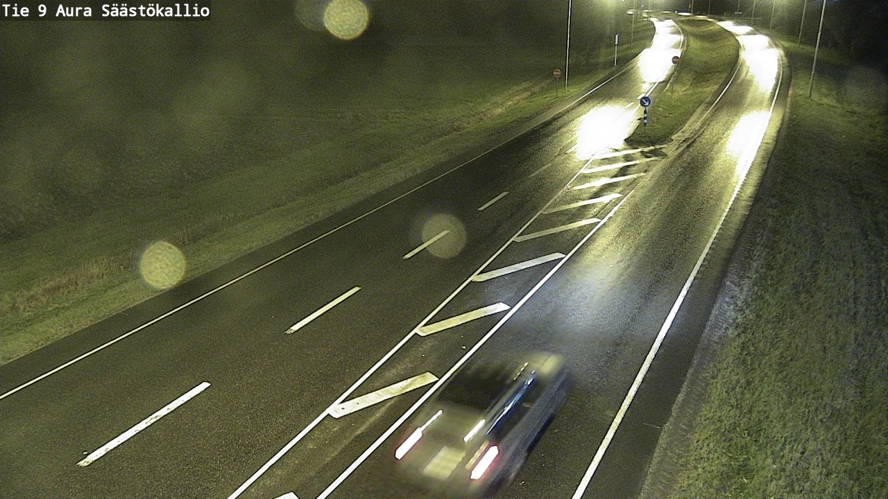 Weather Camera Image Road 9 Aura, Säästökallio, Aura, Varsinais-Suomi