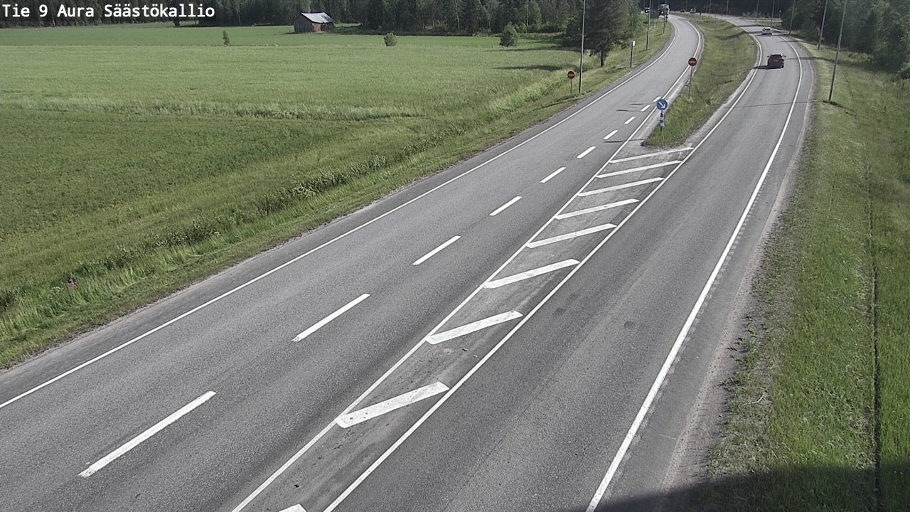 Weather Camera Image Väg 9 Aura, Säästökallio, Aura, Varsinais-Suomi