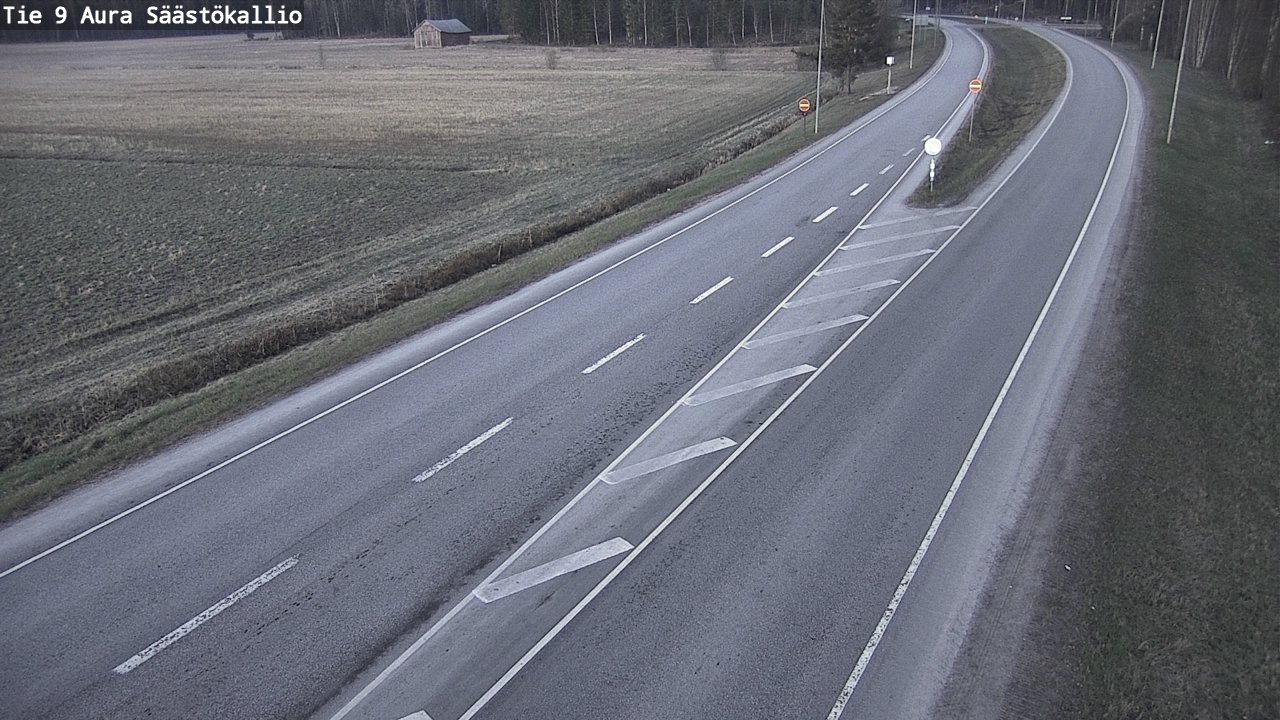 Weather Camera Image Road 9 Aura, Säästökallio, Aura, Varsinais-Suomi