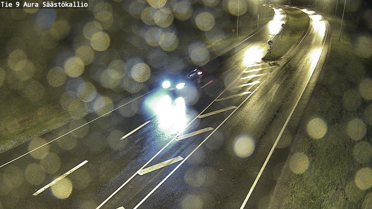 Weather Camera Image Road 9 Aura, Säästökallio, Aura, Varsinais-Suomi
