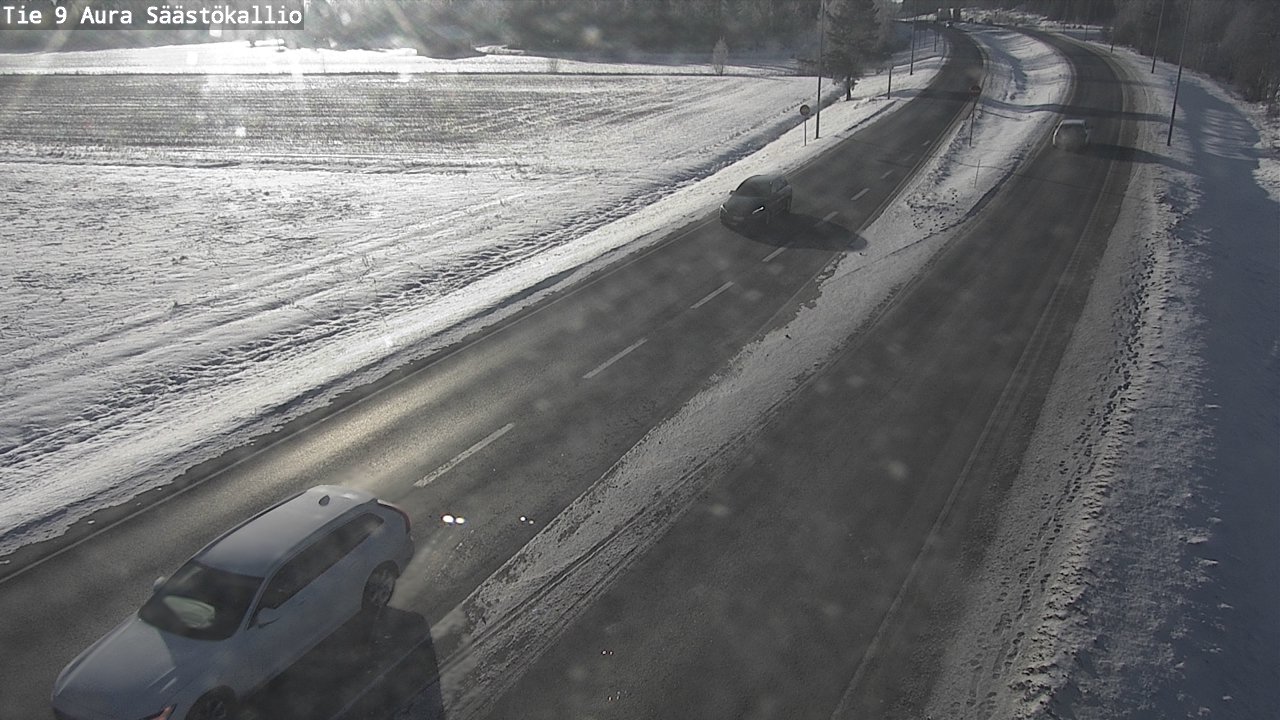 Kelikamerat Kuva Tie 9 Aura, Säästökallio, Aura, Varsinais-Suomi