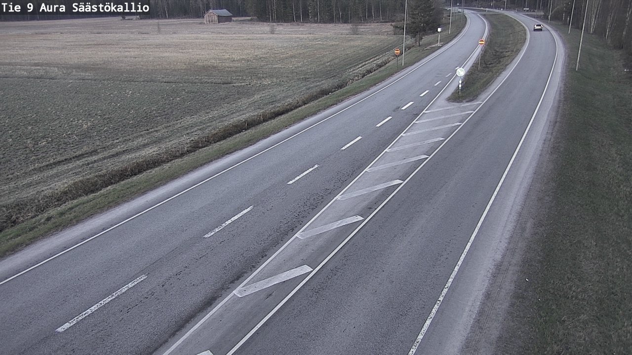 Weather Camera Image Road 9 Aura, Säästökallio, Aura, Varsinais-Suomi