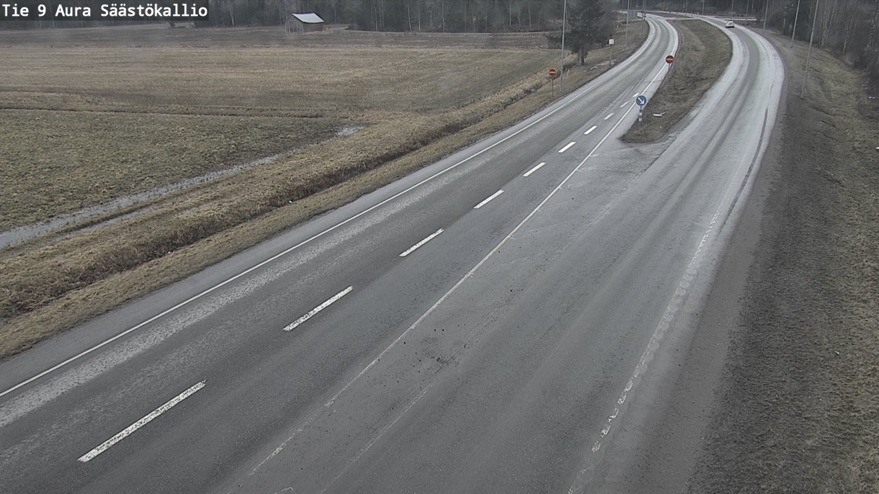 Weather Camera Image Väg 9 Aura, Säästökallio, Aura, Varsinais-Suomi