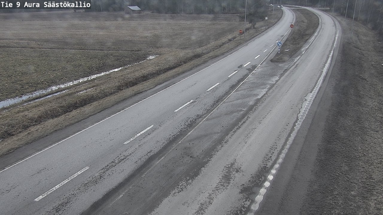 Weather Camera Image Väg 9 Aura, Säästökallio, Aura, Varsinais-Suomi