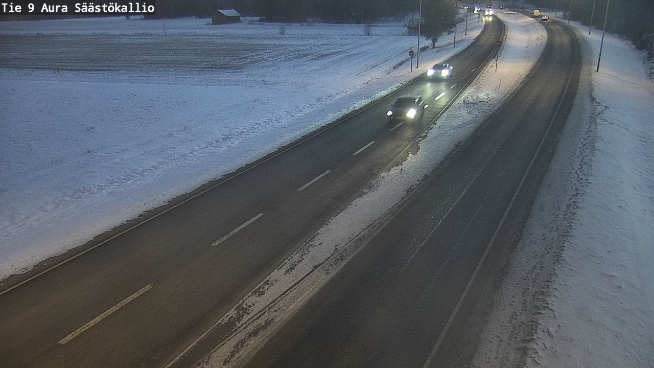 Weather Camera Image Road 9 Aura, Säästökallio, Aura, Varsinais-Suomi