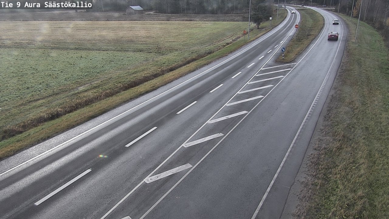 Kelikamerat Kuva Tie 9 Aura, Säästökallio, Aura, Varsinais-Suomi