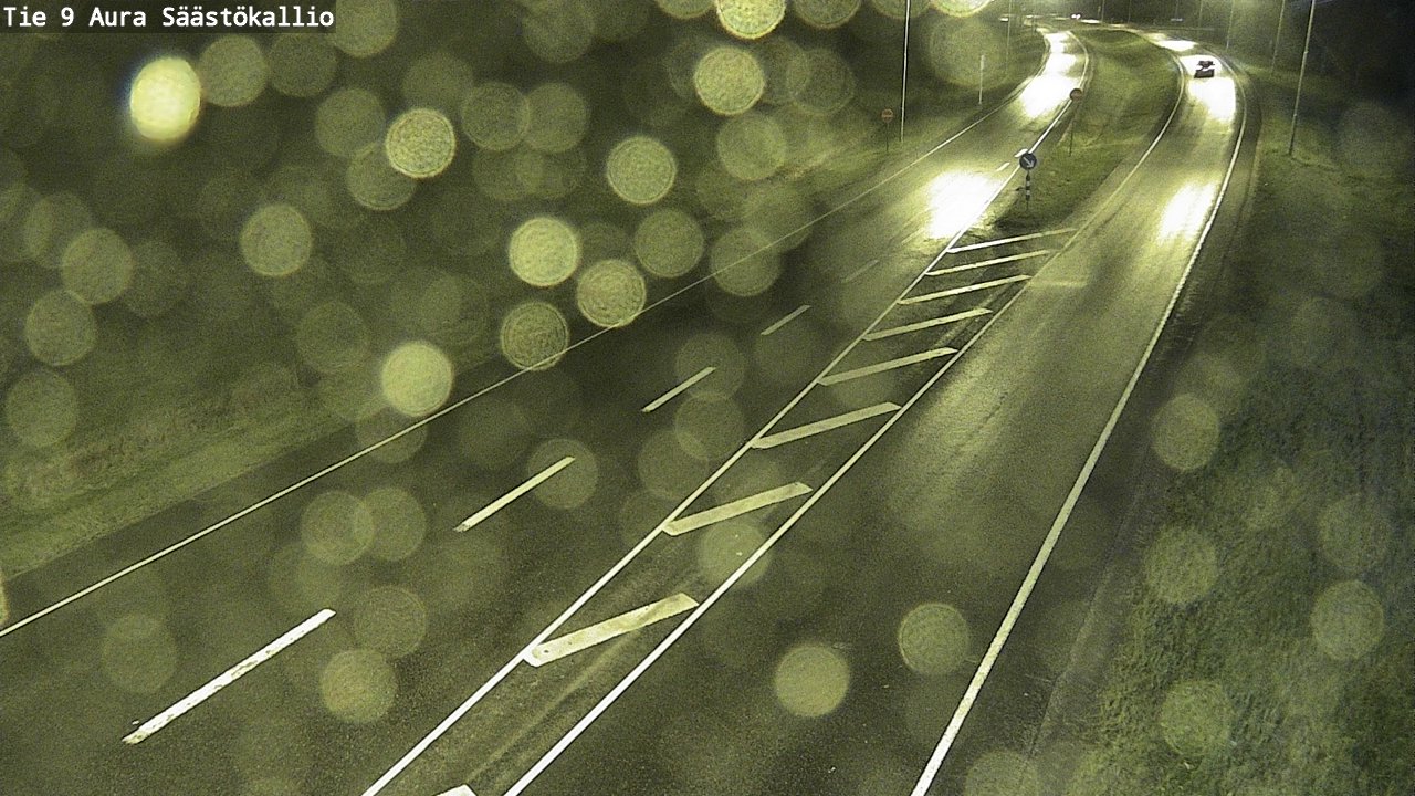 Weather Camera Image Road 9 Aura, Säästökallio, Aura, Varsinais-Suomi