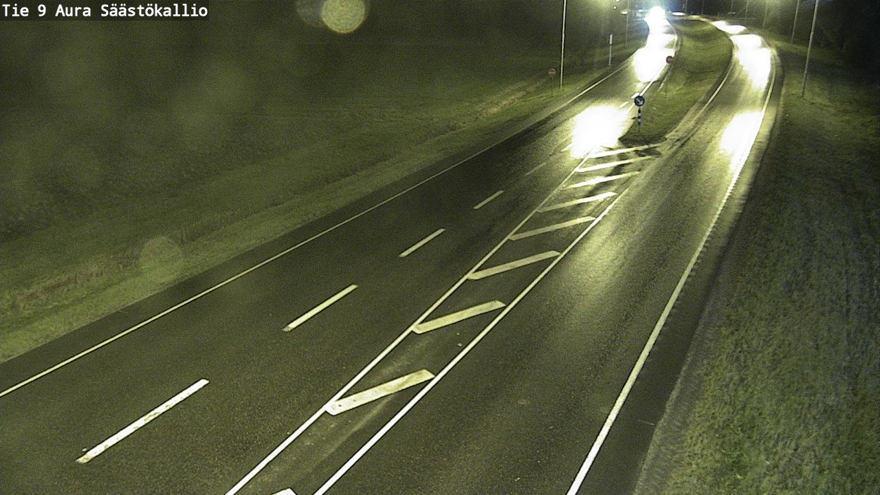 Weather Camera Image Road 9 Aura, Säästökallio, Aura, Varsinais-Suomi