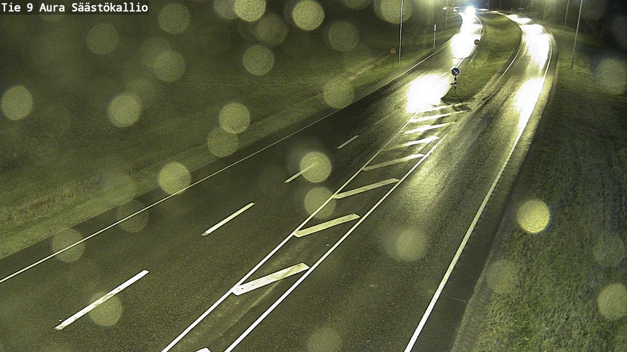 Weather Camera Image Road 9 Aura, Säästökallio, Aura, Varsinais-Suomi