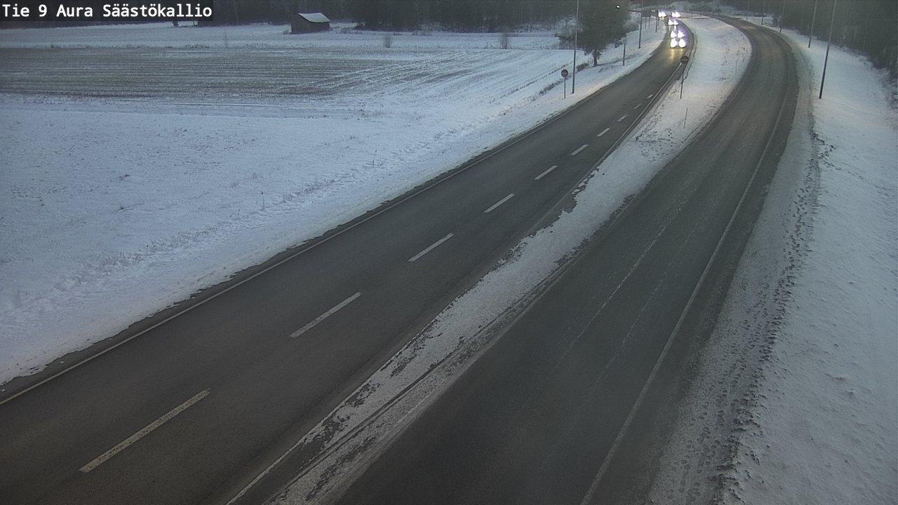 Weather Camera Image Road 9 Aura, Säästökallio, Aura, Varsinais-Suomi
